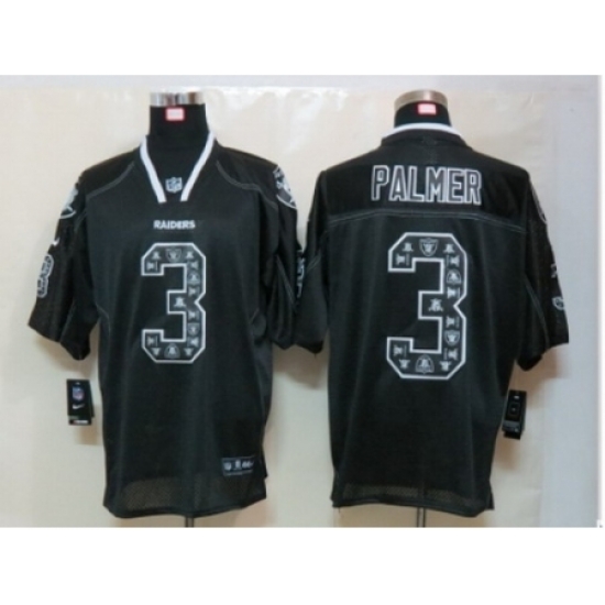 Nike Oakland Raiders 3 Carson Palmer Black Elite Lights Out Fashion NFL Jersey Nike Oakland Raiders 3 Carson Palmer Black Elite Lights Out Fashion NFL Jersey