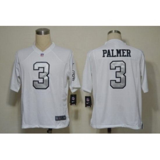 Nike Oakland Raiders 3 Carson Palmer White Game Silver Number NFL Jersey Nike Oakland Raiders 3 Carson Palmer White Game Silver Number NFL Jersey