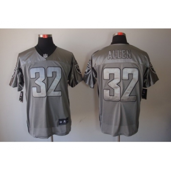 Nike Oakland Raiders 32 Marcus Allen Grey Elite Shadow NFL Jersey Nike Oakland Raiders 32 Marcus Allen Grey Elite Shadow NFL Jersey