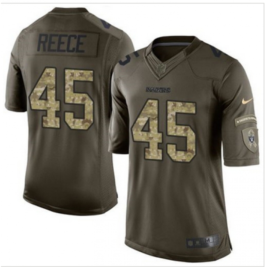 Nike Oakland Raiders #45 Marcel Reece Green Men 27s Stitched NFL Limited Salute to Service Jersey Nike Oakland Raiders #45 Marcel Reece Green Men 27s Stitched NFL Limited Salute to Service Jersey
