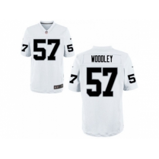 Nike Oakland Raiders 57 LaMarr Woddley white game NFL Jersey Nike Oakland Raiders 57 LaMarr Woddley white game NFL Jersey