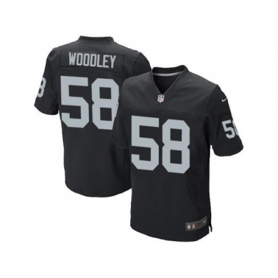 Nike Oakland Raiders 58 LaMarr Woodley Black Elite NFL Jersey Nike Oakland Raiders 58 LaMarr Woodley Black Elite NFL Jersey