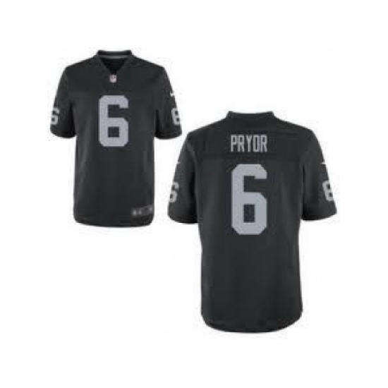 Nike Oakland Raiders 6 Terrelle Pryor Black Elite NFL Jersey Nike Oakland Raiders 6 Terrelle Pryor Black Elite NFL Jersey
