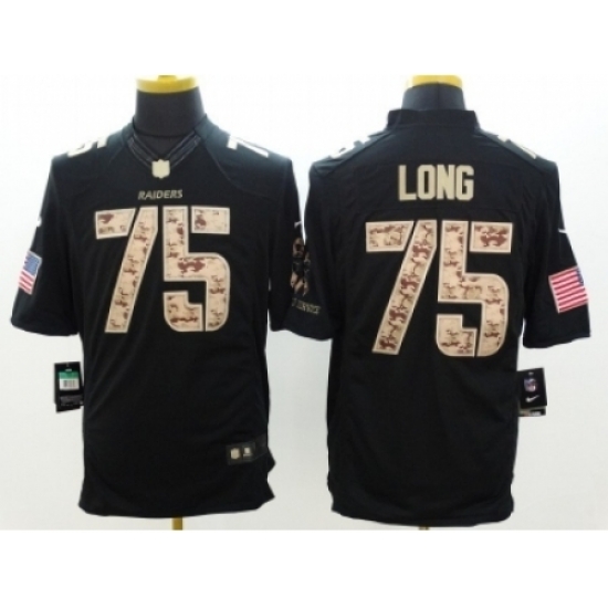 Nike Oakland Raiders 75 Howie Long Black Limited Salute to Service NFL Jersey Nike Oakland Raiders 75 Howie Long Black Limited Salute to Service NFL Jersey