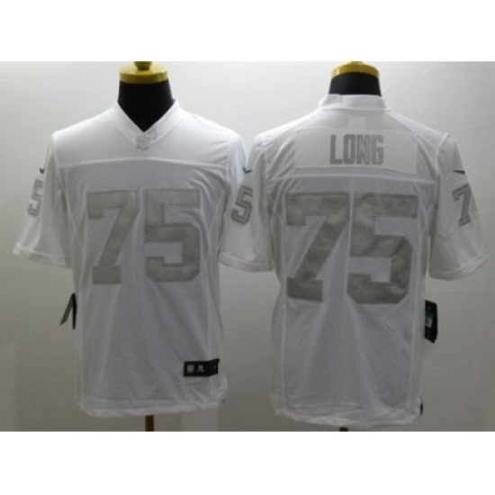 Nike Oakland Raiders 75 Howie Long White Limited Platinum NFL Jersey Nike Oakland Raiders 75 Howie Long White Limited Platinum NFL Jersey