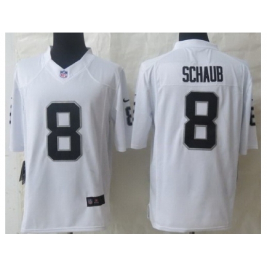 Nike Oakland Raiders 8 Matt Schaub White Game NFL Jersey Nike Oakland Raiders 8 Matt Schaub White Game NFL Jersey