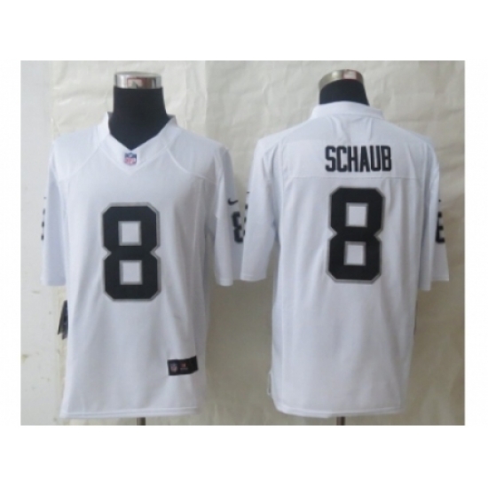 Nike Oakland Raiders 8 Matt Schaub White Limited NFL Jersey Nike Oakland Raiders 8 Matt Schaub White Limited NFL Jersey