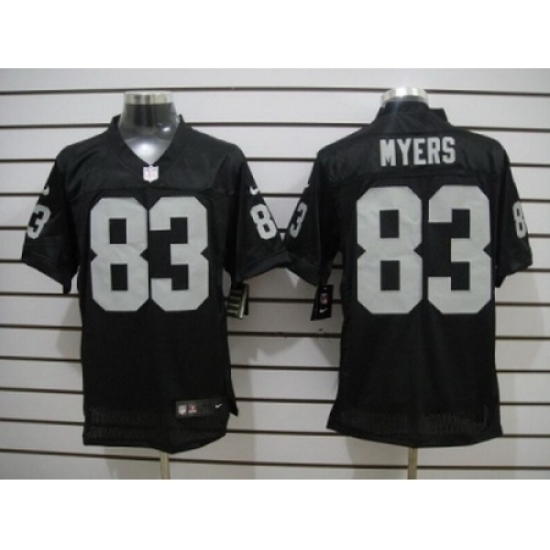 Nike Oakland Raiders 83 Brandon Myers Black Elite NFL Jersey Nike Oakland Raiders 83 Brandon Myers Black Elite NFL Jersey