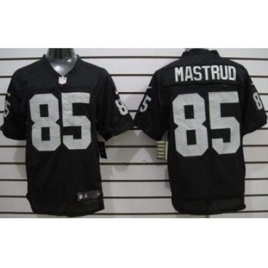 Nike Oakland Raiders 85 Jeron Mastrud Black Elite NFL Jersey Nike Oakland Raiders 85 Jeron Mastrud Black Elite NFL Jersey