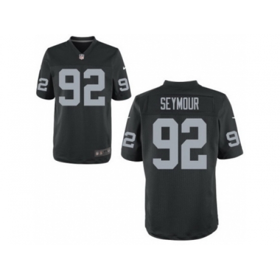 Nike Oakland Raiders 92 Richard Seymour Black Elite NFL Jersey Nike Oakland Raiders 92 Richard Seymour Black Elite NFL Jersey