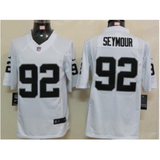 Nike Oakland Raiders 92 Richard Seymour white Limited NFL Jersey Nike Oakland Raiders 92 Richard Seymour white Limited NFL Jersey