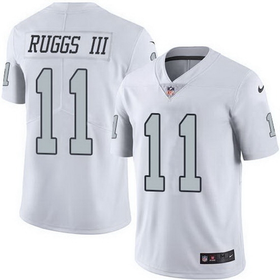 Nike Raiders 11 Henry Ruggs III White Men Stitched NFL Limited Rush Jersey Nike Raiders 11 Henry Ruggs III White Men Stitched NFL Limited Rush Jersey