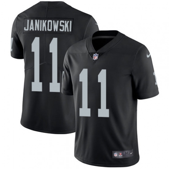 Nike Raiders #11 Sebastian Janikowski Black Team Color Mens Stitched NFL Vapor Untouchable Limited Jersey Nike Raiders #11 Sebastian Janikowski Black Team Color Mens Stitched NFL Vapor Untouchable Limited Jersey
