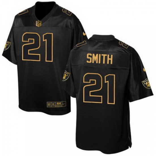Nike Raiders #21 Sean Smith Black Mens Stitched NFL Elite Pro Line Gold Collection Jersey Nike Raiders #21 Sean Smith Black Mens Stitched NFL Elite Pro Line Gold Collection Jersey