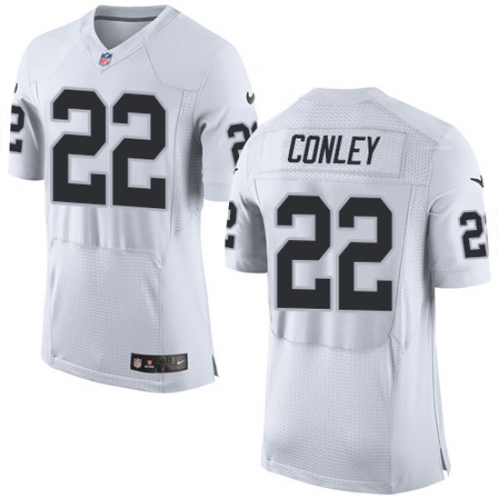 Nike Raiders #22 Gareon Conley White Mens Stitched NFL New Elite Jersey Nike Raiders #22 Gareon Conley White Mens Stitched NFL New Elite Jersey