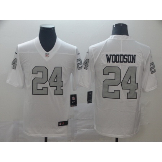 Nike Raiders 24 Charles Woodson White Color Rush Limited Jersey Nike Raiders 24 Charles Woodson White Color Rush Limited Jersey