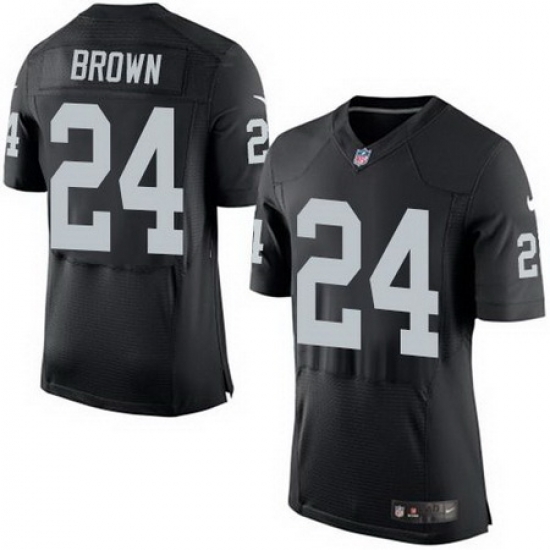 Nike Raiders #24 Willie Brown Black Team Color Mens Stitched NFL New Elite Jersey Nike Raiders #24 Willie Brown Black Team Color Mens Stitched NFL New Elite Jersey