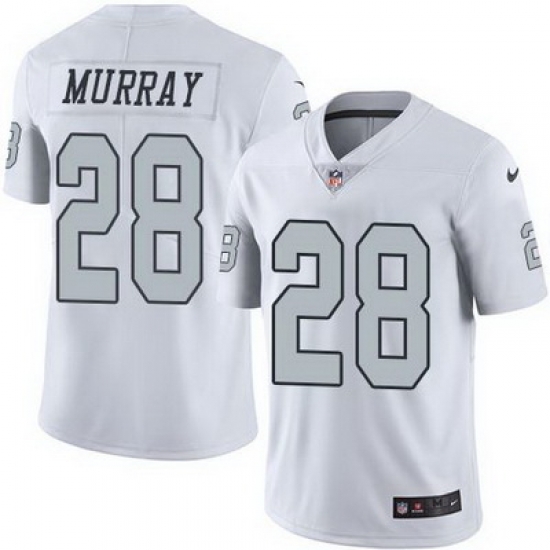 Nike Raiders #28 Latavius Murray White Mens Stitched NFL Limited Rush Jersey Nike Raiders #28 Latavius Murray White Mens Stitched NFL Limited Rush Jersey