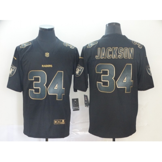 Nike Raiders 34 Bo Jackson Black Gold Vapor Untouchable Limited Jersey Nike Raiders 34 Bo Jackson Black Gold Vapor Untouchable Limited Jersey
