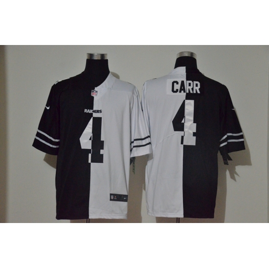 Nike Raiders 4 Derek Carr Black And White Split Vapor Untouchable Limited Jersey Nike Raiders 4 Derek Carr Black And White Split Vapor Untouchable Limited Jersey
