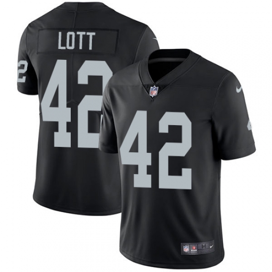 Nike Raiders #42 Ronnie Lott Black Team Color Mens Stitched NFL Vapor Untouchable Limited Jersey Nike Raiders #42 Ronnie Lott Black Team Color Mens Stitched NFL Vapor Untouchable Limited Jersey