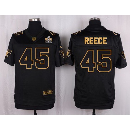 Nike Raiders #45 Marcel Reece Black Mens Stitched NFL Elite Pro Line Gold Collection Jersey Nike Raiders #45 Marcel Reece Black Mens Stitched NFL Elite Pro Line Gold Collection Jersey