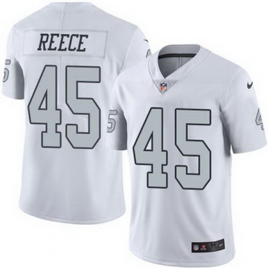 Nike Raiders #45 Marcel Reece White Mens Stitched NFL Limited Rush Jersey Nike Raiders #45 Marcel Reece White Mens Stitched NFL Limited Rush Jersey