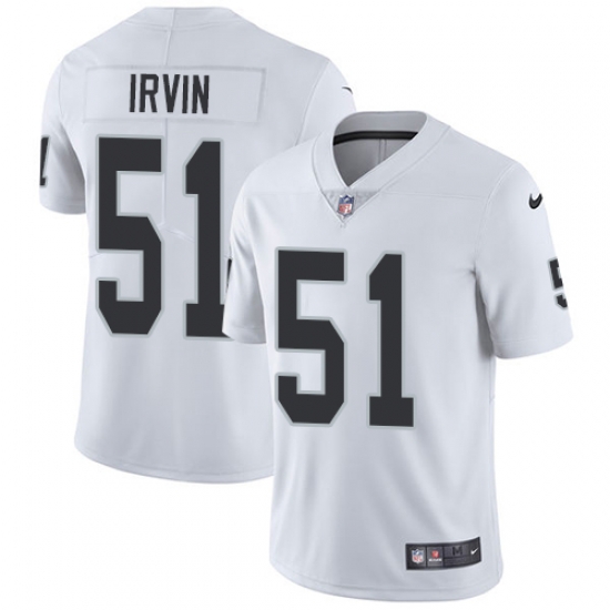 Nike Raiders #51 Bruce Irvin White Mens Stitched NFL Vapor Untouchable Limited Jersey Nike Raiders #51 Bruce Irvin White Mens Stitched NFL Vapor Untouchable Limited Jersey