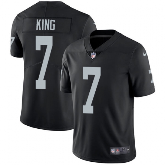 Nike Raiders #7 Marquette King Black Team Color Mens Stitched NFL Vapor Untouchable Limited Jersey Nike Raiders #7 Marquette King Black Team Color Mens Stitched NFL Vapor Untouchable Limited Jersey
