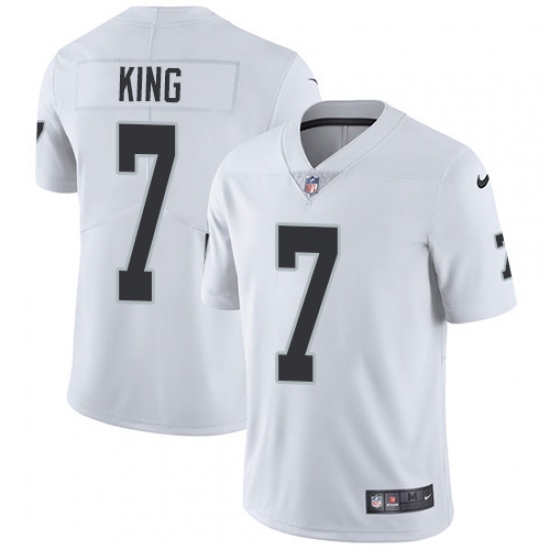 Nike Raiders #7 Marquette King White Mens Stitched NFL Vapor Untouchable Limited Jersey Nike Raiders #7 Marquette King White Mens Stitched NFL Vapor Untouchable Limited Jersey