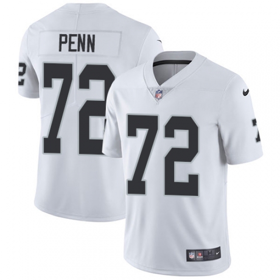 Nike Raiders #72 Donald Penn White Mens Stitched NFL Vapor Untouchable Limited Jersey Nike Raiders #72 Donald Penn White Mens Stitched NFL Vapor Untouchable Limited Jersey