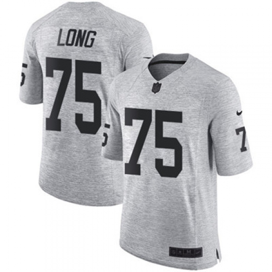 Nike Raiders #75 Howie Long Gray Mens Stitched NFL Limited Gridiron Gray II Jersey Nike Raiders #75 Howie Long Gray Mens Stitched NFL Limited Gridiron Gray II Jersey