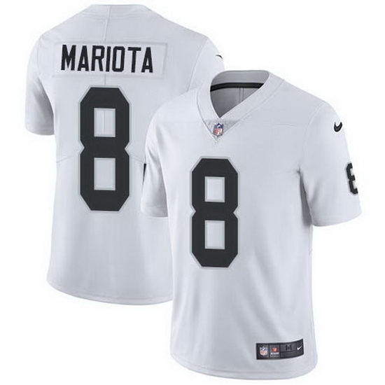 Nike Raiders 8 Marcus Mariota White Men Stitched NFL Vapor Untouchable Limited Jersey Nike Raiders 8 Marcus Mariota White Men Stitched NFL Vapor Untouchable Limited Jersey