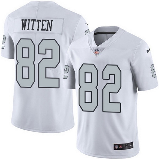 Nike Raiders 82 Jason Witten White Men Stitched NFL Limited Rush Jersey Nike Raiders 82 Jason Witten White Men Stitched NFL Limited Rush Jersey