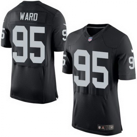 Nike Raiders #95 Jihad Ward Black Team Color Mens Stitched NFL New Elite Jersey Nike Raiders #95 Jihad Ward Black Team Color Mens Stitched NFL New Elite Jersey