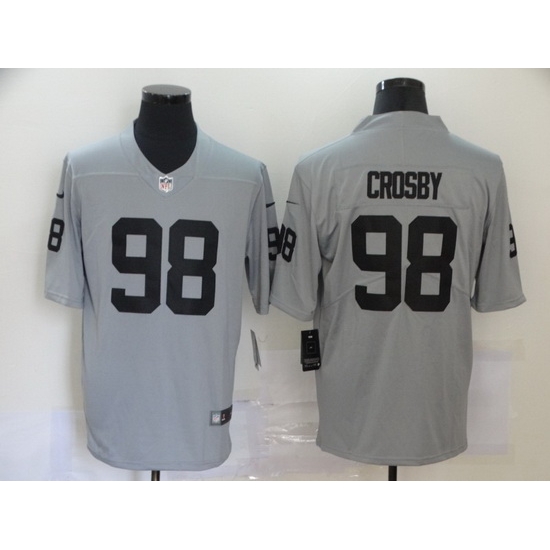 Nike Raiders 98 Maxx Crosby Gray Inverted Legend Limited Jersey Nike Raiders 98 Maxx Crosby Gray Inverted Legend Limited Jersey