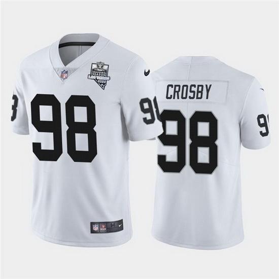 Nike Raiders 98 Maxx Crosby White 2020 Inaugural Season Vapor Untouchable Limited Jersey Nike Raiders 98 Maxx Crosby White 2020 Inaugural Season Vapor Untouchable Limited Jersey
