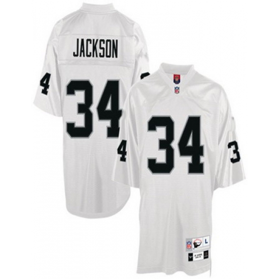 Oakland Raiders 34 B.Jackson throwback white Jersey Oakland Raiders 34 B.Jackson throwback white Jersey