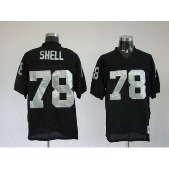 Oakland Raiders 78 Shell Black Jerseys Throwback Oakland Raiders 78 Shell Black Jerseys Throwback