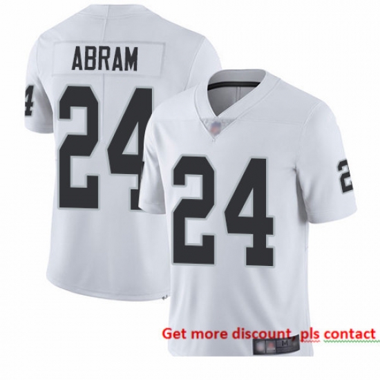 Raiders 24 Johnathan Abram White Men Stitched Football Vapor Untouchable Limited Jersey Raiders 24 Johnathan Abram White Men Stitched Football Vapor Untouchable Limited Jersey
