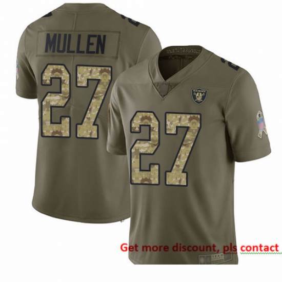 Raiders 27 Trayvon Mullen Olive Camo Men Stitched Football Limited 2017 Salute To Service Jersey Raiders 27 Trayvon Mullen Olive Camo Men Stitched Football Limited 2017 Salute To Service Jersey