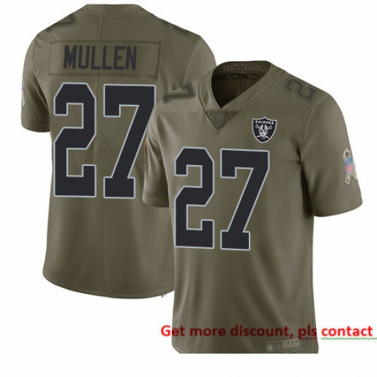 Raiders 27 Trayvon Mullen Olive Men Stitched Football Limited 2017 Salute To Service Jersey Raiders 27 Trayvon Mullen Olive Men Stitched Football Limited 2017 Salute To Service Jersey