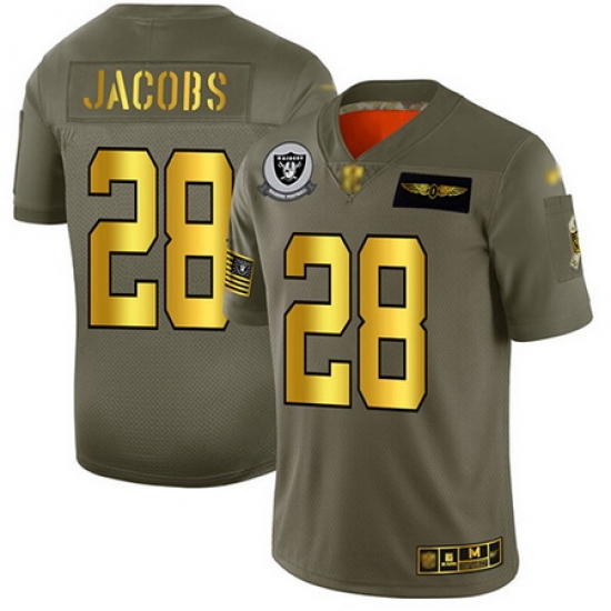 Raiders 28 Josh Jacobs Camo Gold Men Stitched Football Limited 2019 Salute To Service Jersey Raiders 28 Josh Jacobs Camo Gold Men Stitched Football Limited 2019 Salute To Service Jersey