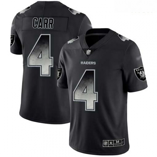 Raiders 4 Derek Carr Black Men Stitched Football Vapor Untouchable Limited Smoke Fashion Jersey Raiders 4 Derek Carr Black Men Stitched Football Vapor Untouchable Limited Smoke Fashion Jersey