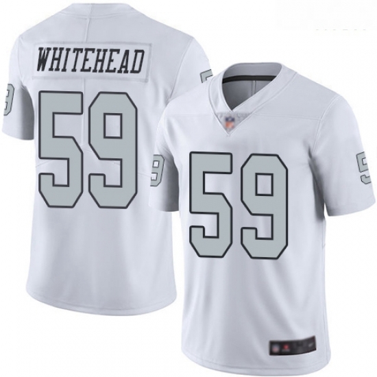 Raiders 59 Tahir Whitehead White Men Stitched Football Limited Rush Jersey Raiders 59 Tahir Whitehead White Men Stitched Football Limited Rush Jersey