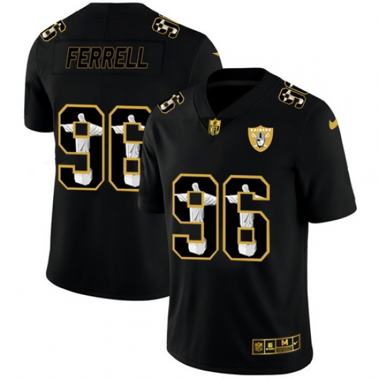 Raiders 96 Clelin Ferrell Black Jesus Faith Edition Limited Jersey Raiders 96 Clelin Ferrell Black Jesus Faith Edition Limited Jersey
