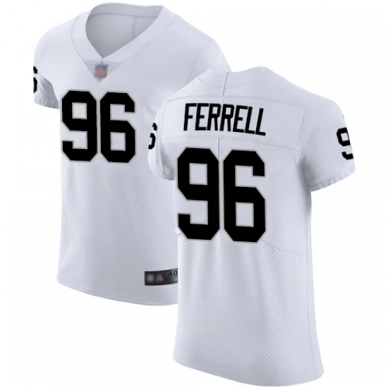 Raiders 96 Clelin Ferrell White Men Stitched Football Vapor Untouchable Elite Jersey Raiders 96 Clelin Ferrell White Men Stitched Football Vapor Untouchable Elite Jersey