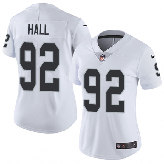 Nike Raiders #92 P J Hall White Womens Stitched NFL Vapor Untouchable Limited Jersey Nike Raiders #92 P J Hall White Womens Stitched NFL Vapor Untouchable Limited Jersey