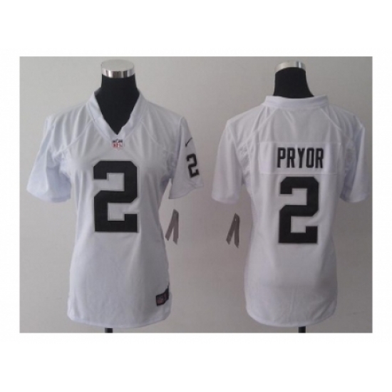 Nike Women Jerseys Oakland Raiders #2 Pryor White Color Nike Women Jerseys Oakland Raiders #2 Pryor White Color