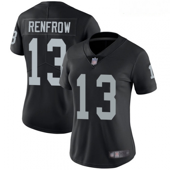 Raiders #13 Hunter Renfrow Black Team Color Women Stitched Football Vapor Untouchable Limited Jersey Raiders #13 Hunter Renfrow Black Team Color Women Stitched Football Vapor Untouchable Limited Jersey